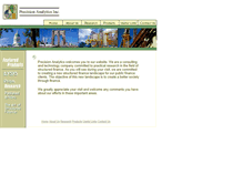 Tablet Screenshot of precisionanalytics.com